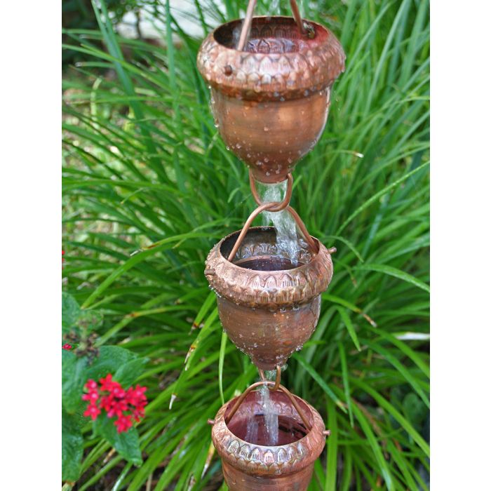 Acorn Cups Pure Unfinished Copper  2688-COP