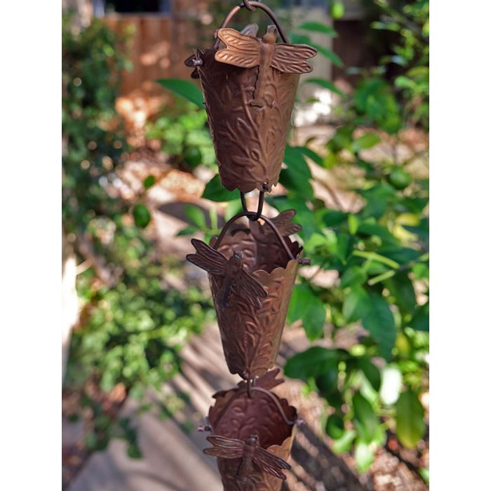 Dragonfly Cups Pure Unfinished Copper  #2949