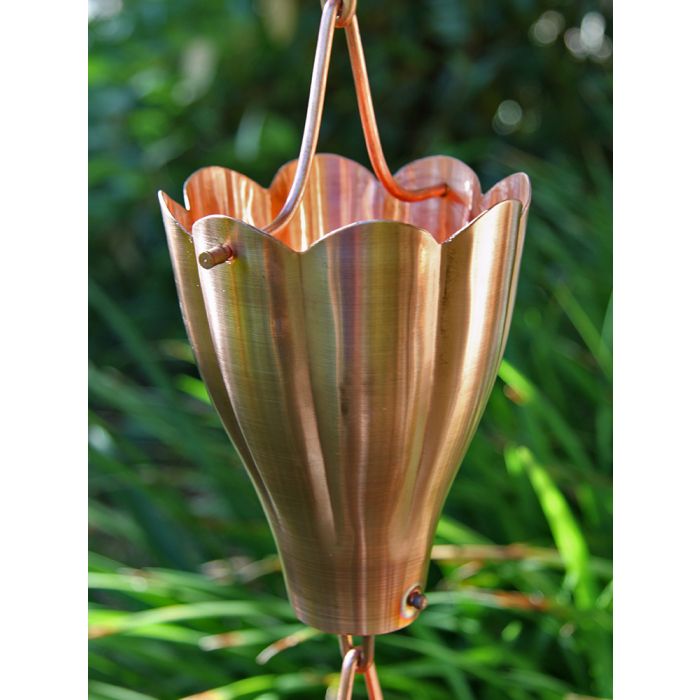 XL Scallop Cups Unfinished Copper Cup 3104-COP