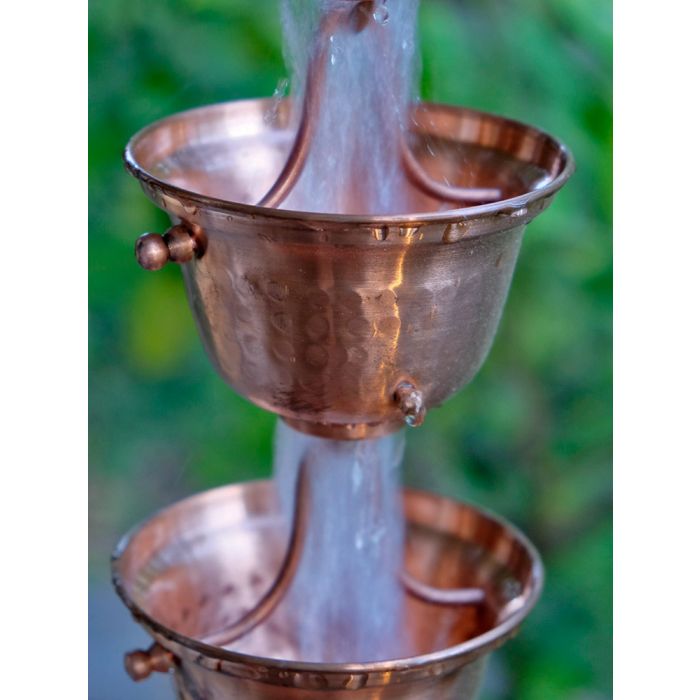 Copper Bells Pure Copper Hammered Cups #3124-COP