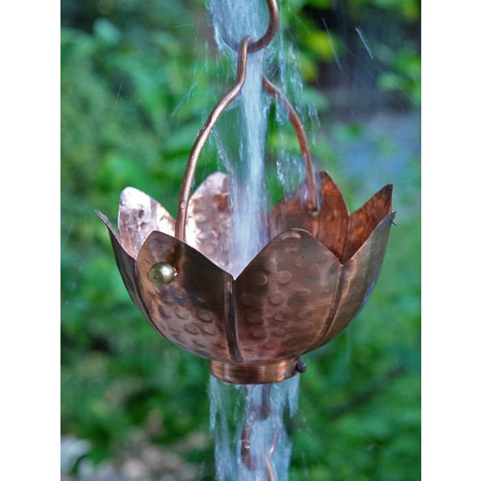 Buddha Cups™ Copper Cup Rain Chain 3157-COP