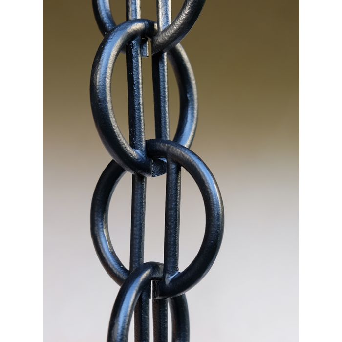 Cast Zen Loops Thick Powder Coated Black Aluminum Link Chains #6886C-BLK