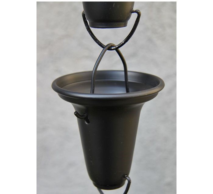 Flared Cups Black Powder Coated Aluminum  7228-BLK