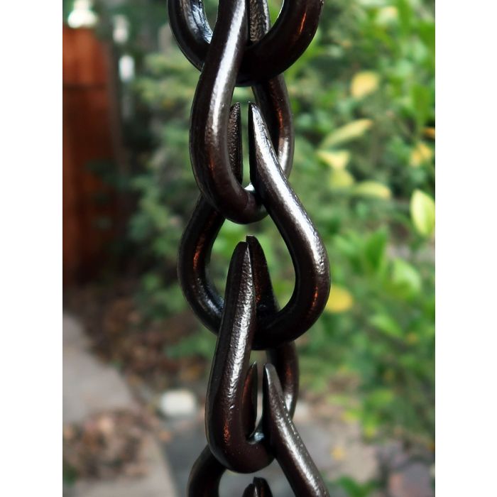 Bronze Cast Link Droplet Chain Aluminum With Bronze Powder Coating #CL01-DRP-BRZ 