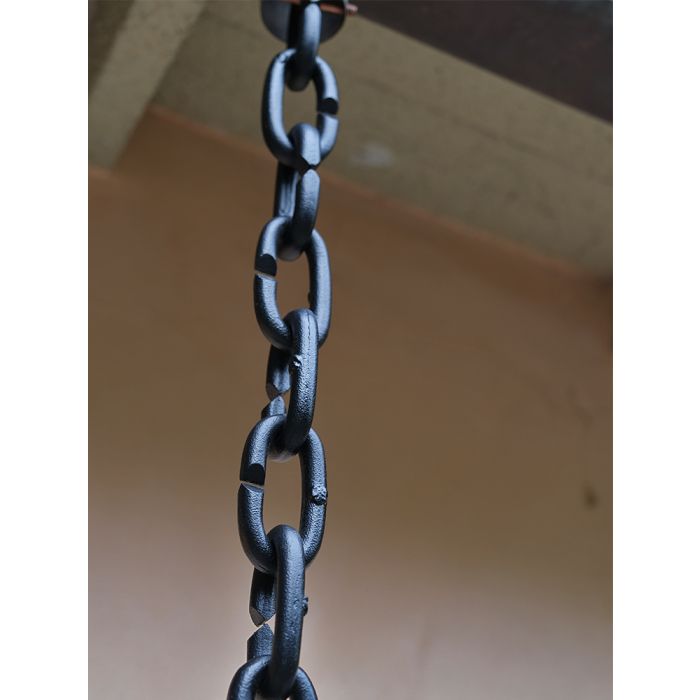 Black Cast Link Chain Powder Coated Black CL01-BLK