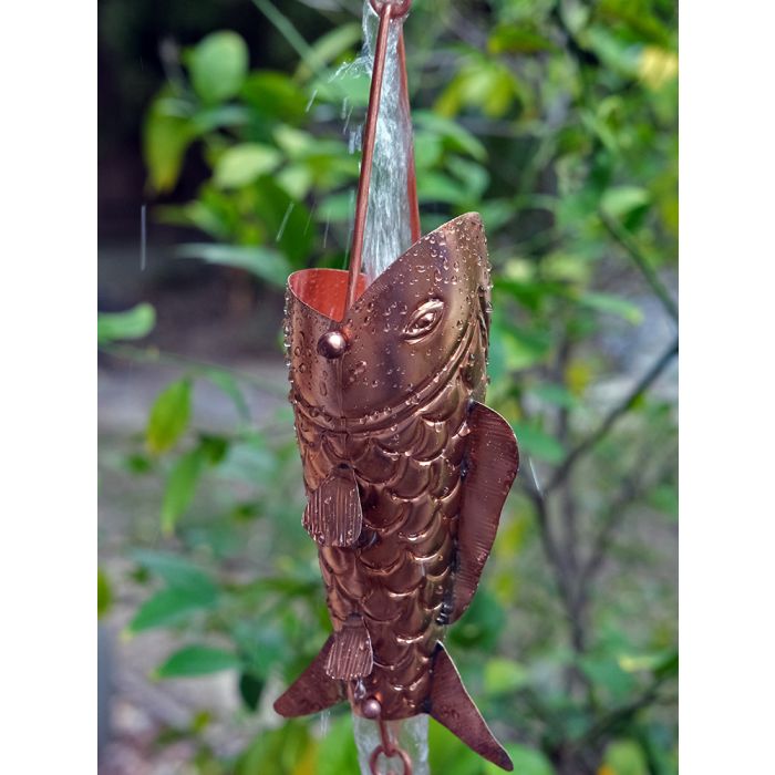 Pure Unfinished Copper Fancy Koi Fish Cups S-103